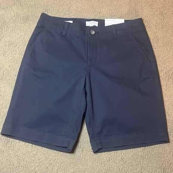 LOFT Outlet Bermuda mid rise shorts dark gray - Picture 1 of 7